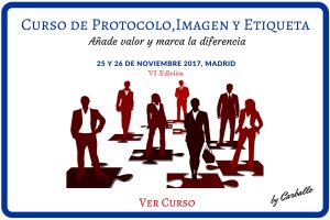 Curso de Protocolo Imagen y Etiqueta Madrid Noviembre