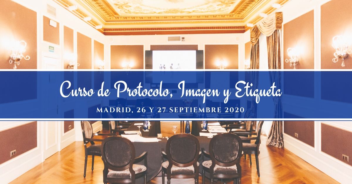 curso de protocolo imagen y etiqueta septiembre 2020