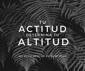 Tu actitud determina tu altitud